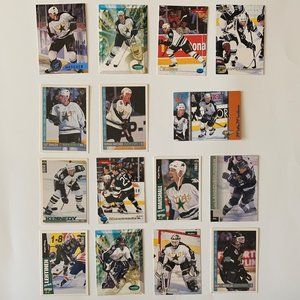 Dallas Stars Vintage NHL Hockey Cards - Lot of 15 w/ Hatcher, Modano, Nieuwendyk